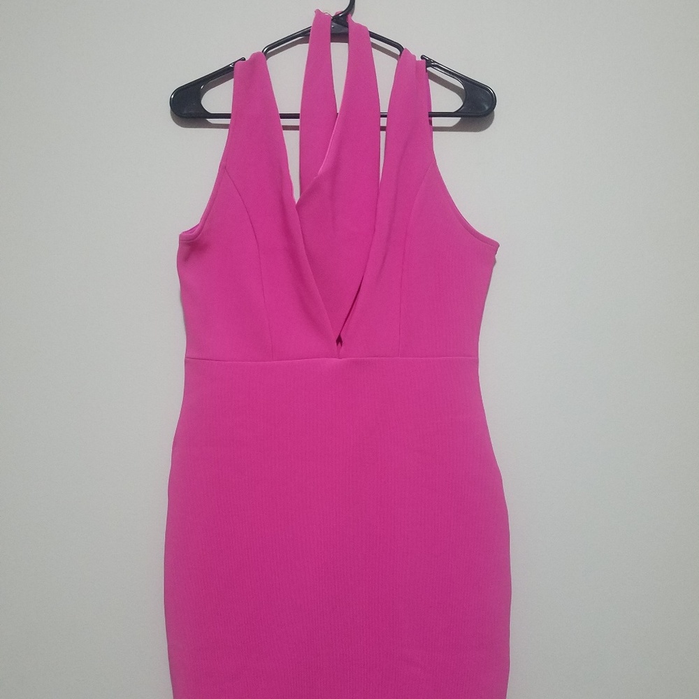 NWT BooHoo Strappy Pink Dress